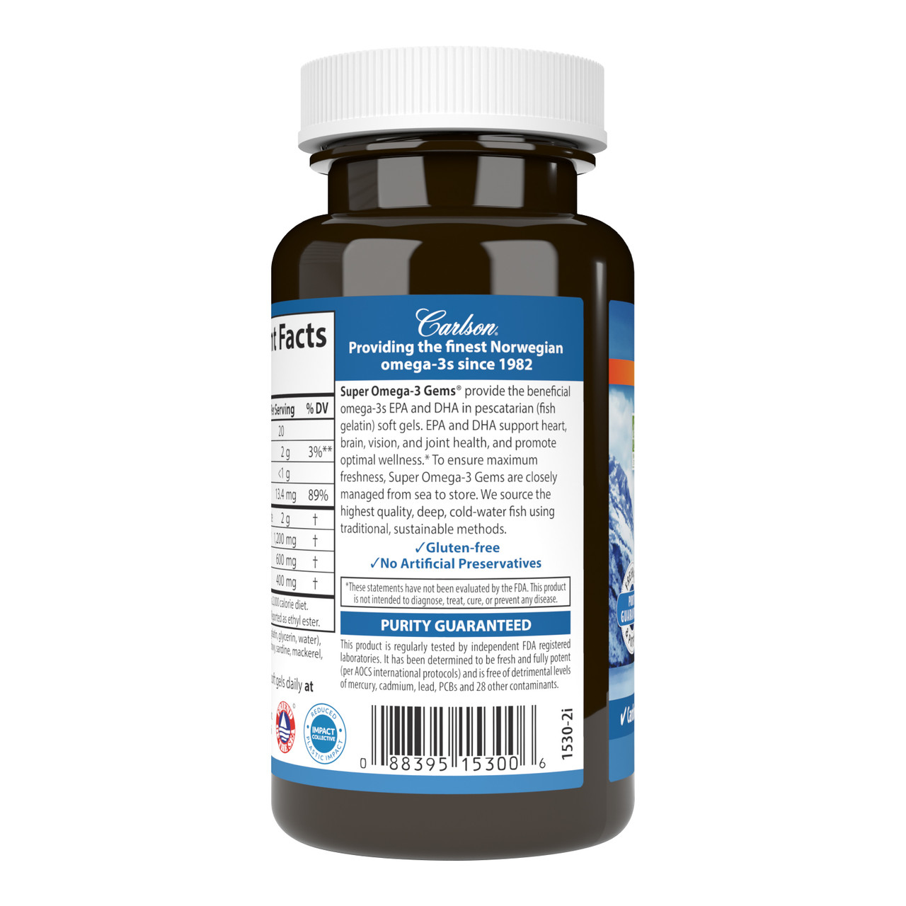 Best Fish Oil Without Gelatin Carlson Super Omega3 Gems®