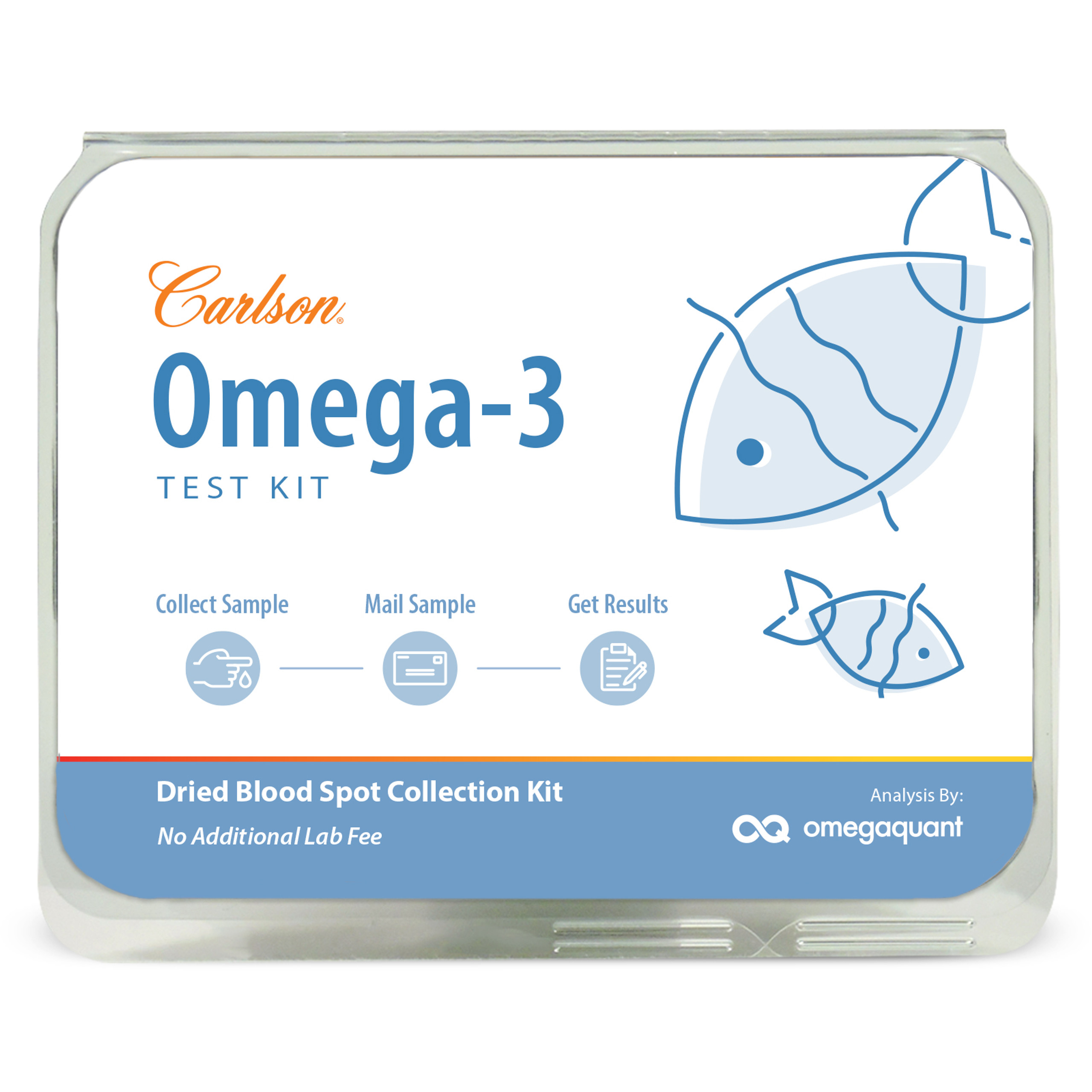 Vitamin D, Omega3, A1c & Prenatal DHA AtHome Test Kits Carlson Labs Nutrition Tests