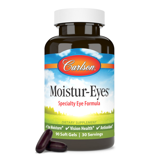 Moistur-Eyes provides the important nutrients that promote normal eye moisture and lubrication from within the body.