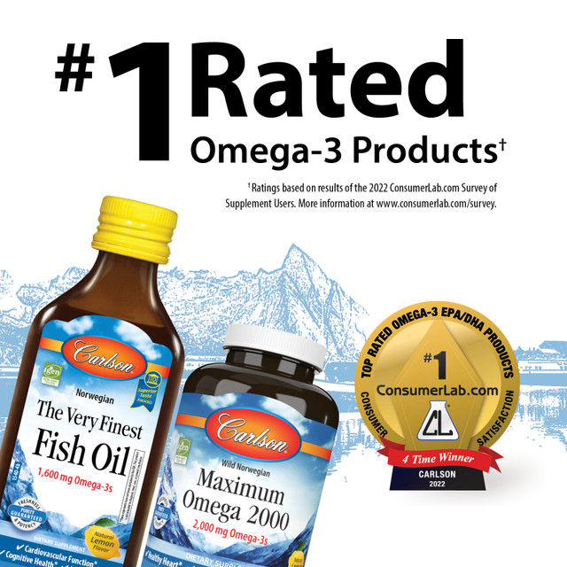 Salmon Oil Complete provides 15 different fatty acids, including omega-9, omega-7, omega-6, and the beneficial omega-3s EPA and DHA.
