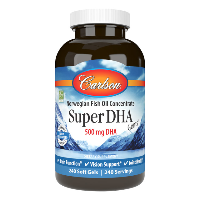 DHA plays an essential role in brain, vision, and nervous system health. Super DHA Gems provide 500 mg of DHA in a single soft gel. sku_1553-UPC