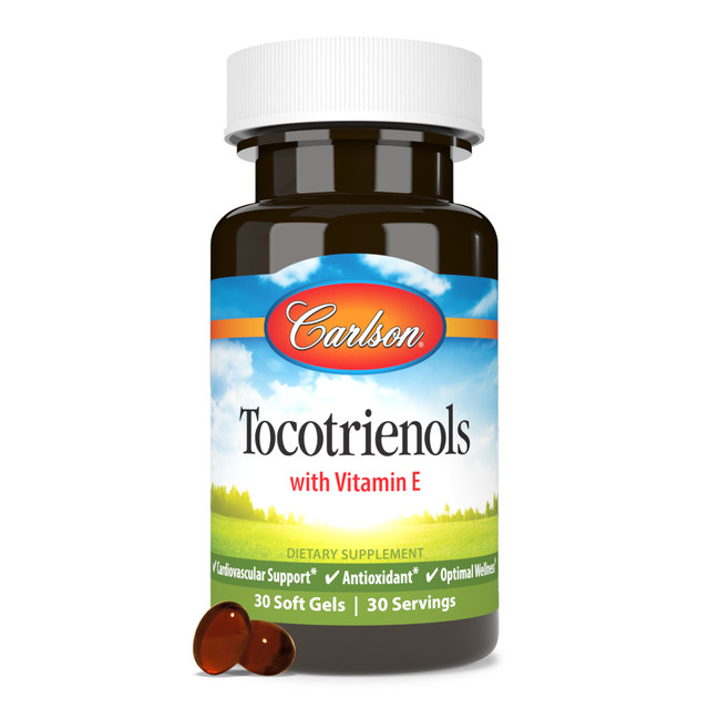 A single soft gel provides 40 mg of tocotrienols and is a great source of vitamin E. Carlson Tocotrienols provides a ratio used in scientific studies. vitamin e tocotrienols, tocotrienols supplements, tocotrienols