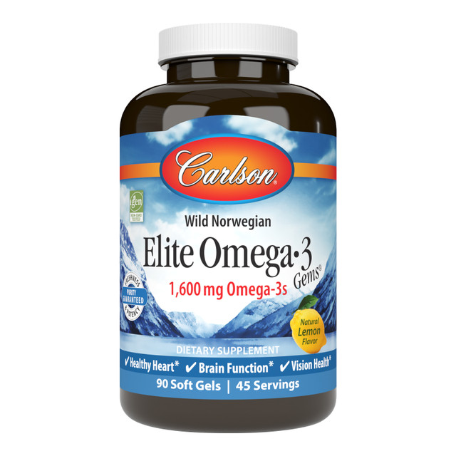 A single serving of Elite Omega-3 Gems provide 1,600 mg of omega-3s, including the important omega-3s EPA and DHA, which promote heart, brain, vision, and joint health. sku_1711-UPC