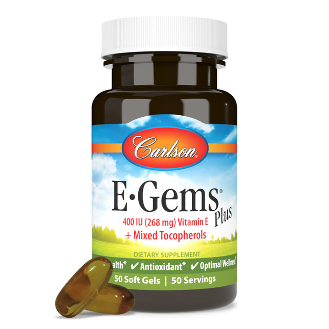 E-Gems Plus 400 IU (268 mg) has the potency of vitamin E as d-alpha tocopherol, plus the antioxidant value of other tocopherols, including d-beta, d-delta, & d-gamma. 