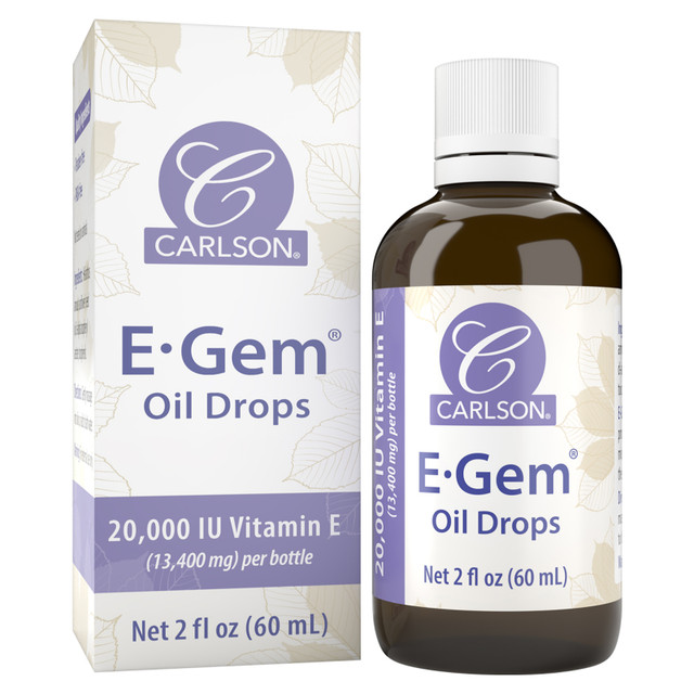 E-Gem Oil Drops provide vitamin E to help moisturize and hydrate our skin, leaving it looking and feeling softer. sku_0602-UPC vitamin e drops, oil drops