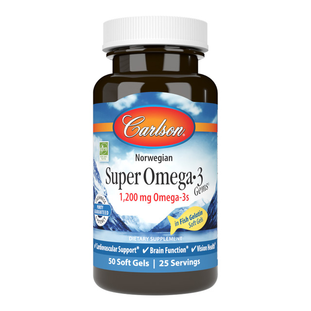 Super Omega-3 Gems® provide the important omega-3s EPA and DHA in pescatarian soft gels (fish gelatin). sku_1530-UPC