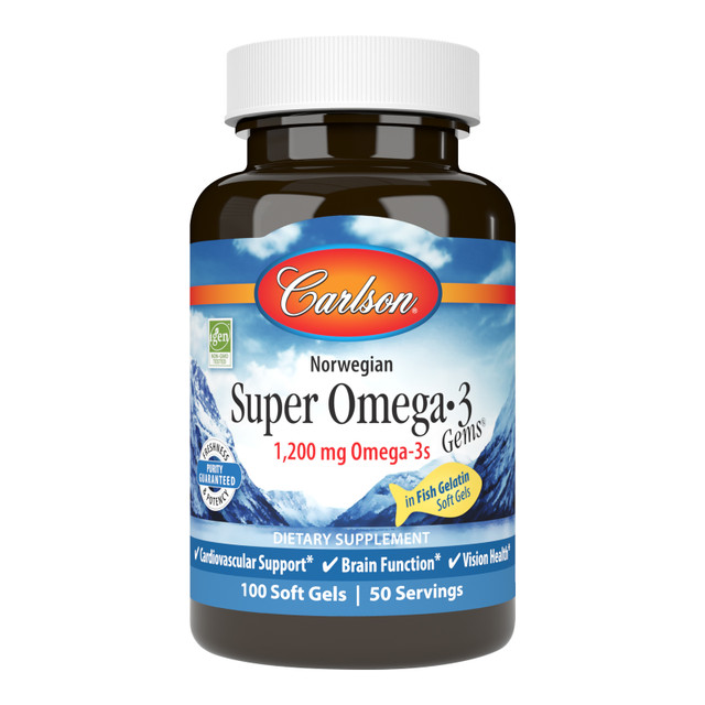 Super Omega-3 Gems® provide the important omega-3s EPA and DHA in pescatarian soft gels (fish gelatin). sku_1531-UPC gelatin free fish oil, fish oil without gelatin, supplements for pescatarians