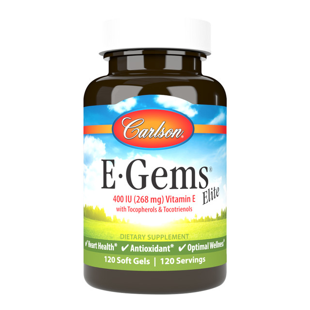 E-Gems® Elite 400 IU (268 mg) is an exclusive blend of the entire vitamin E family, including eight forms of tocopherols and tocotrienols. sku_0771-UPC
