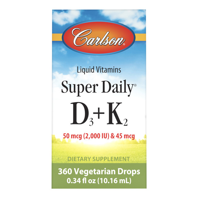 Super Daily® D3 + K2 combines two of the most important nutrients to support optimal bone, teeth, and cardiovascular system health. vitamin d3 with k2 liquid, d3 k2 drops