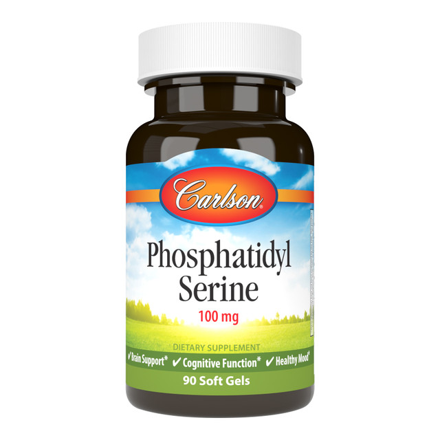 Studies show Phosphatidyl Serine promotes intercellular communication in the brain and aids the neurotransmitters involved in learning, memory, and mood. sku_8771-UPC phosphatidylserine function, phosphatidylserine 100 mg, phosphatidyl serine