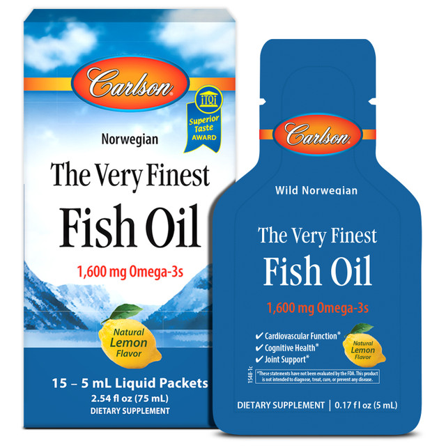 The Very Finest Fish Oil is now available in convenient, single-serving packets for on the go. SKU_1547