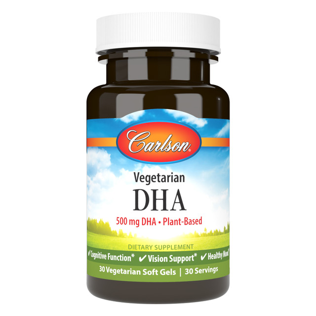 Vegetarian DHA provides 500 mg of DHA in a single soft gel and is tested by an FDA-registered laboratory for potency and quality. sku_1790-UPC