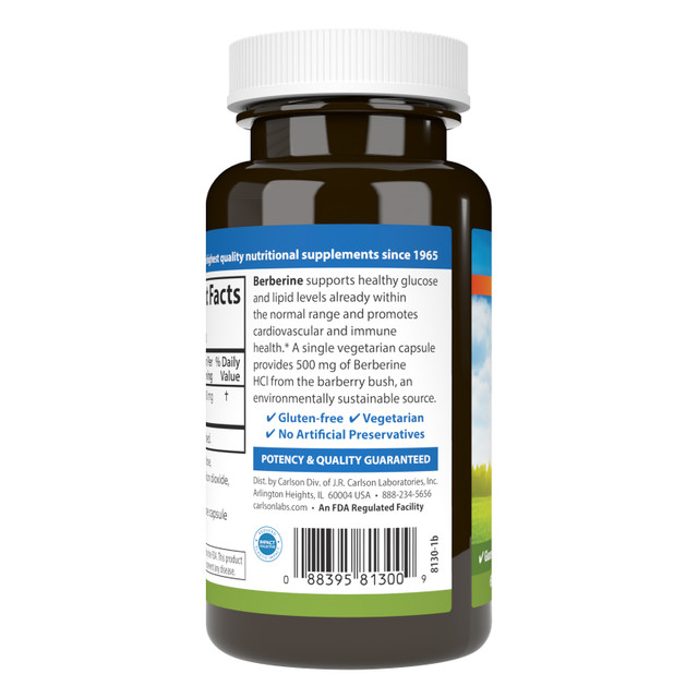 Berberine supports healthy glucose and lipid levels already within the normal range and promotes healthy cardiovascular and immune function. berberine glucose support, berberine 500mg, berberine supplements