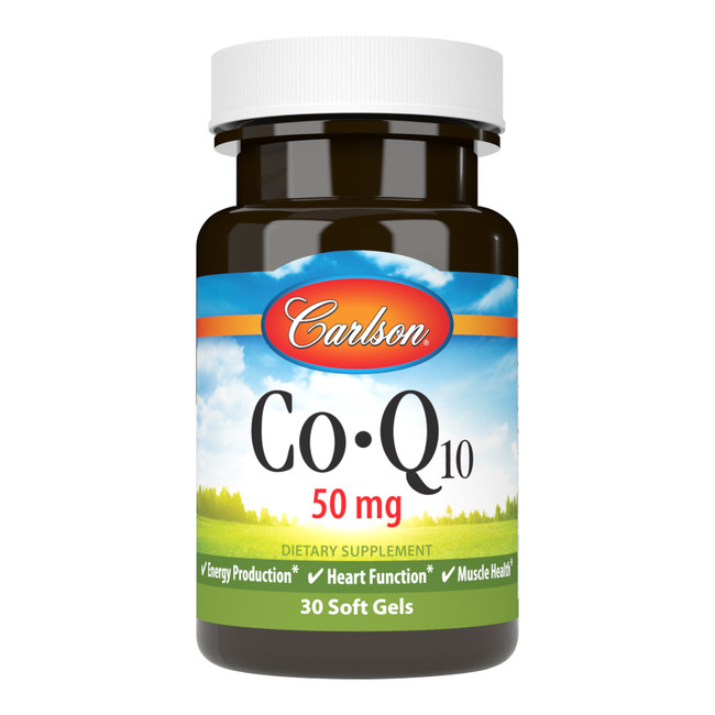 Supplementing with Carlson CoQ10 50 mg can restore CoQ10 levels within our body, so we can maintain healthy cellular energy levels.