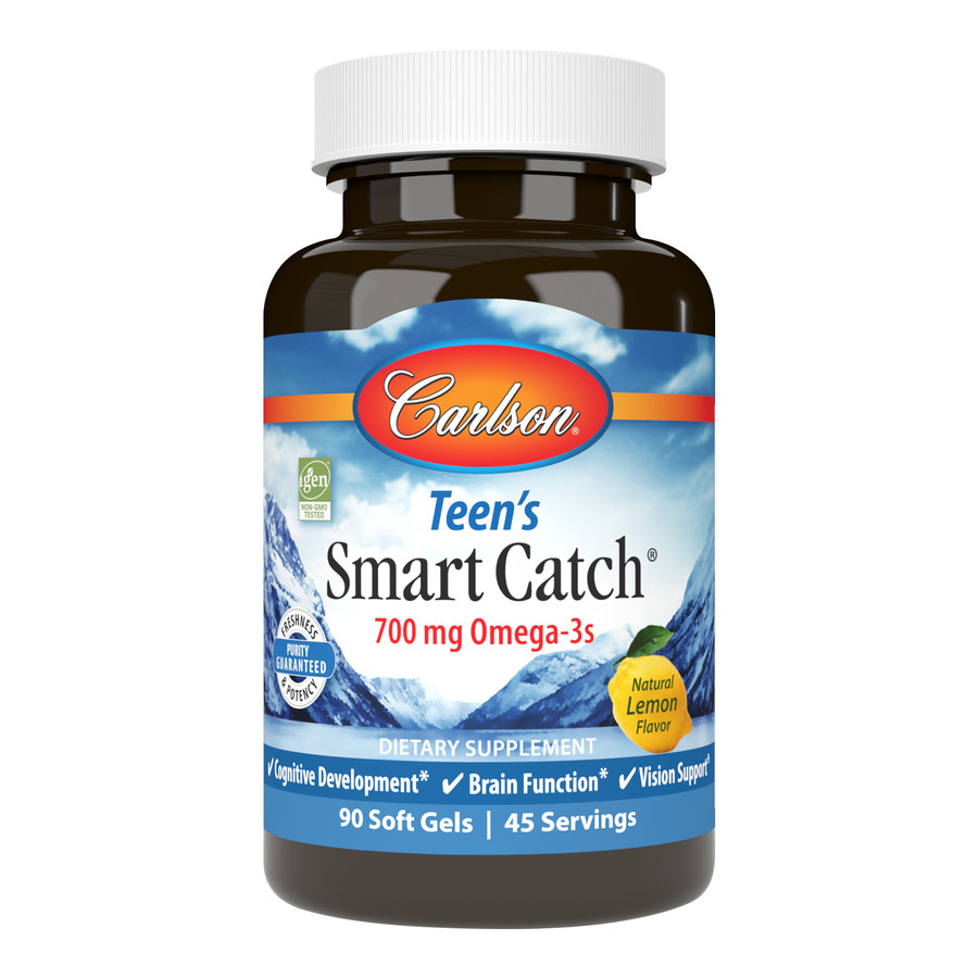 Smart Catch for Teens provides the beneficial omega-3s EPA and DHA, which support healthy brain and vision function, and promote cognitive development.
