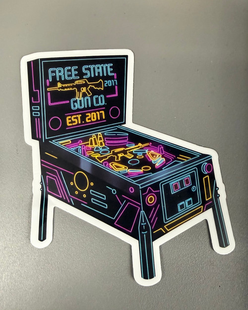 Free State Gun Co Pin Ball Sticker