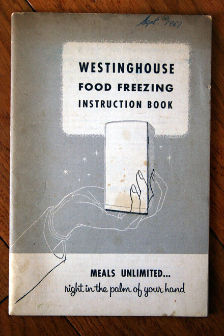 Westinghouse Electric Corp Food Freezing Instruction Book Vintage Manual c. 1955