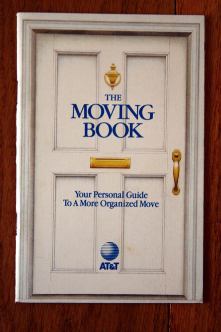 1989 AT&T - THE MOVING BOOK Personal Guide to a More Organized Move ADVERTISING