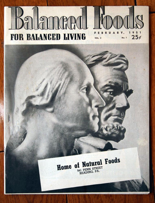 Balanced Foods for Balanced Living Feb. 1951 Vintage Magazine Vol. 2 Reading PA