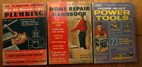 Lot of 3 SCIENCE AND MECHANICS Vintage Magazine Issues 1962, 1963 Plumbing Tools