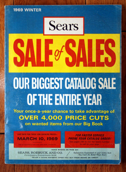 SEARS CATALOG 1969 Winter SALE OF SALES Roebuck and Co. Department Store Book X