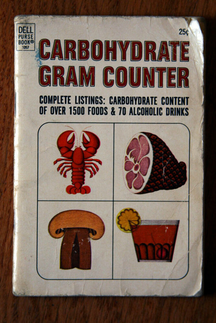 Carbohydrate Gram Counter 1967 Dell Purse Book - Food & Alcoholic Drinks VINTAGE