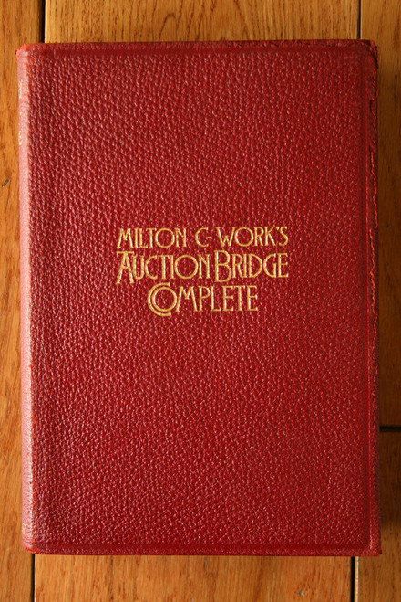 Milton C. Work's Auction Bridge Complete 1926 Card Playing SIGNED