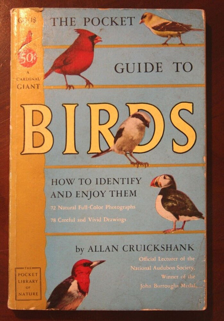 The Pocket Guide to BIRDS by Allan Cruickshank 1954 1st First Printing Vintage