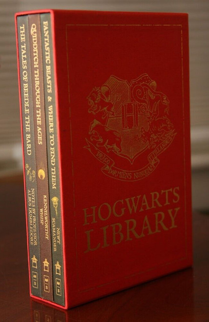 HOGWARTS LIBRARY Harry Potter Boxed Set Fantastic Beasts/Quidditch/Beedle Bard