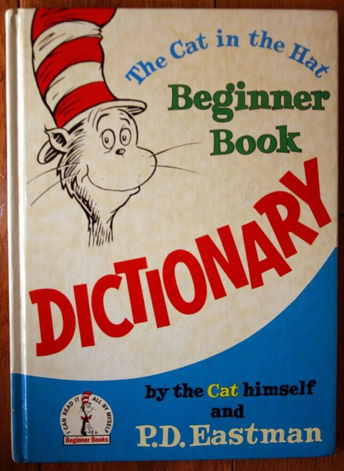 The Cat in the Hat Beginner Book Dictionary 1964 DR. SEUSS, P.D. EASTMAN Vintage