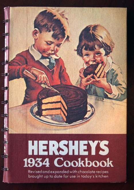 Hershey's 1934 Cookbook (1971 Printing) Spiral Bound Hershey Park Chocolate