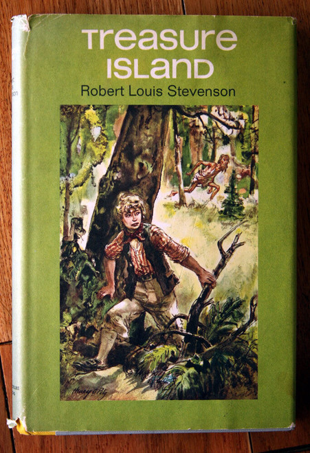 Treasure Island by Robert Louis Stevenson 1954 HC/DJ Junior Deluxe Editions 