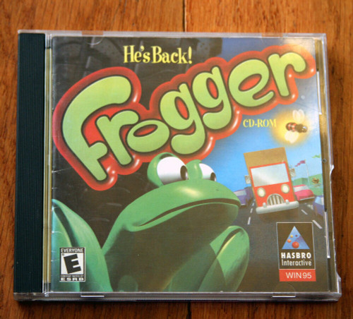 FROGGER CD-Rom PC Video Game 1997 Hasbro WIN 95/98 He's Back! Hop To It!