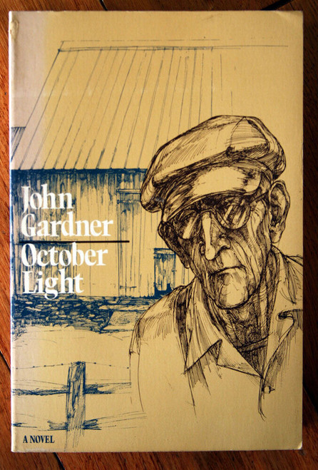 October Light by John Gardner 1977 Trade Paperback Alfred A. Knopf Vintage Novel