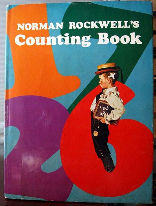 Norman Rockwell's Counting Book 1977 HC/DJ Vintage Harmony Books