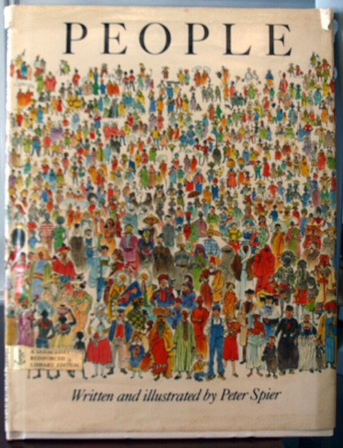 PEOPLE by Peter Spier 1980 HC/DJ Doubleday Vintage Children's Book 2nd Printing