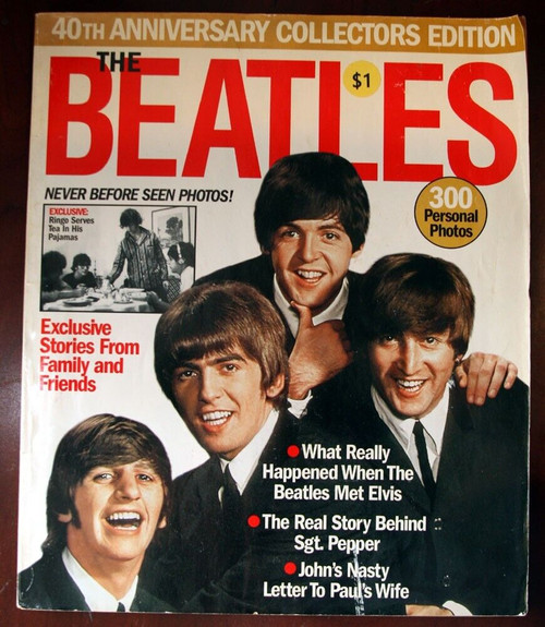 THE BEATLES 40th Anniversary Collectors Edition Magazine 2004 Illustrated PHOTOS