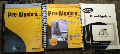 PRE-ALGEBRA A Beka Book Homeschool Lot Teacher/Solution Key/Video Manual 3rd Ed.