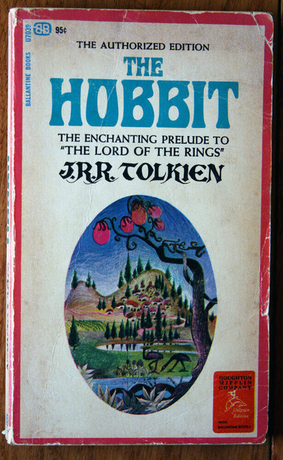 THE HOBBIT by J.R.R. Tolkien 1966 Ballantine Paperback LOTR Lord of the Rings