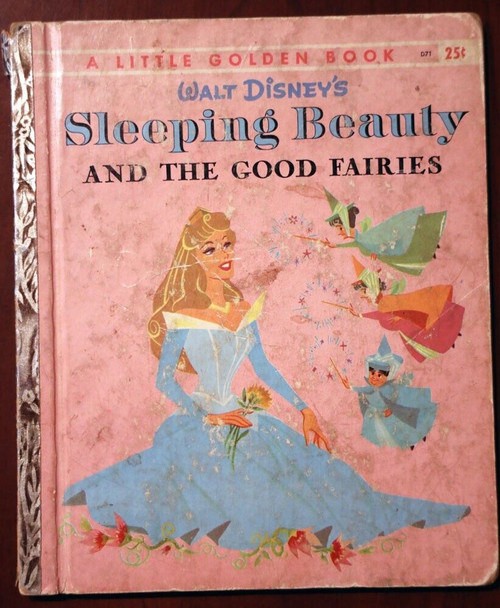 Walt Disney's SLEEPING BEAUTY and the Good Fairies 1958 LITTLE GOLDEN BOOK "A"