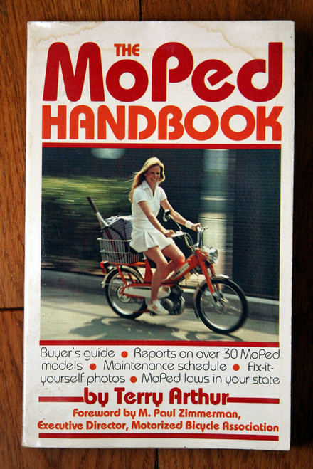 The MoPed Handbook by Terry Arthur 1977 Vintage Paperback Illustrated Motorcycle