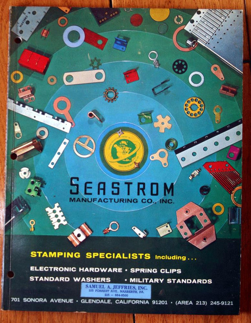 SEASTROM Manufacturing Co. Engineering/Equipment Catalog 1965 STAMPING Vintage