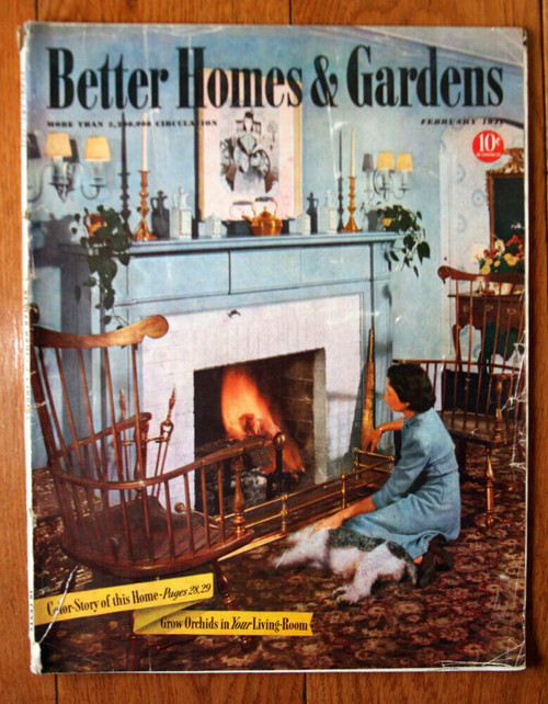 BETTER HOMES AND GARDENS February 1941 Vintage Magazine - Home Decor
