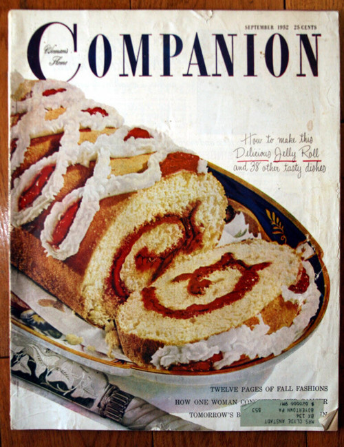 Woman's Home Companion September 1952 Vintage Magazine Tony Venti Cover