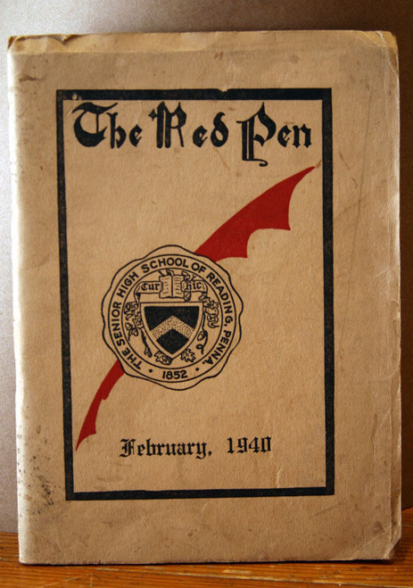 The Red Pen February 1940 Reading PA Senior High School Berks County Penna.