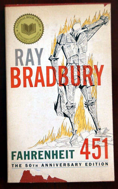 FAHRENHEIT 451 by Ray Bradbury 1991 Paperback 50th Anniversary Edition CLASSIC