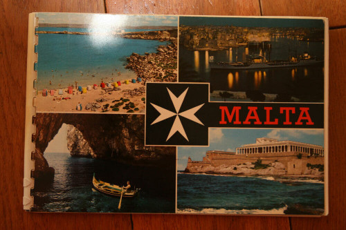 MALTA Vintage Pictorial Souvenir Book HISTORY & GUIDE Mediterranean Island ITALY