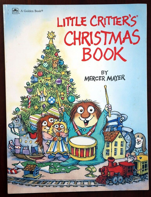 LITTLE CRITTER'S CHRISTMAS BOOK by Mercer Mayer 1989 Vintage Golden Paperback