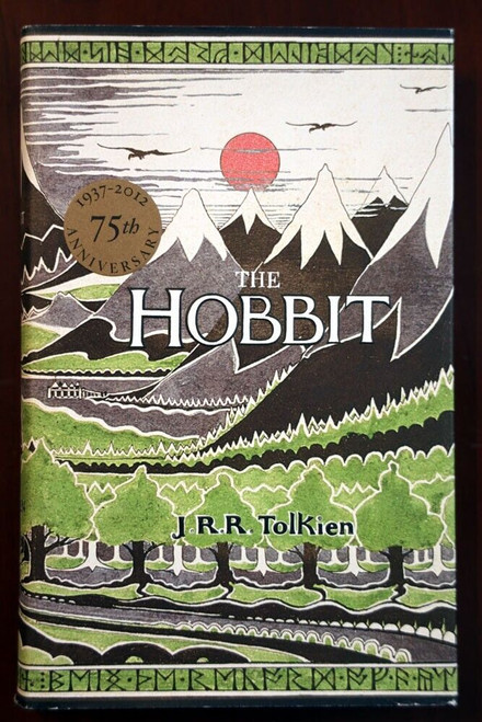 THE HOBBIT by J.R.R. Tolkien 75th Anniversary HC/DJ 2012 LORD OF THE RINGS LOTR