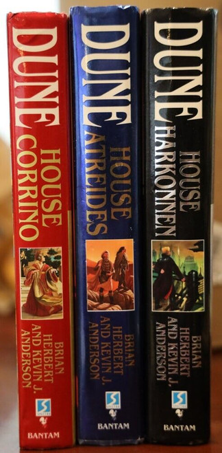 DUNE Hardcover Book Lot HOUSE ATREIDES, HARKONNEN, CORRINO Herbert/Anderson DJ